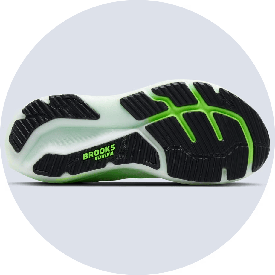 Buty do biegania damskie Brooks GLYCERIN GTS 23 White/Phantom/ Cyber Pink glycerin-gts-23-f-trait-1