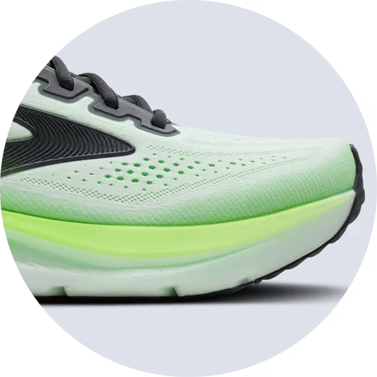 Buty do biegania damskie Brooks GLYCERIN GTS 23 White/Phantom/ Cyber Pink glycerin-gts-23-f-trait-1