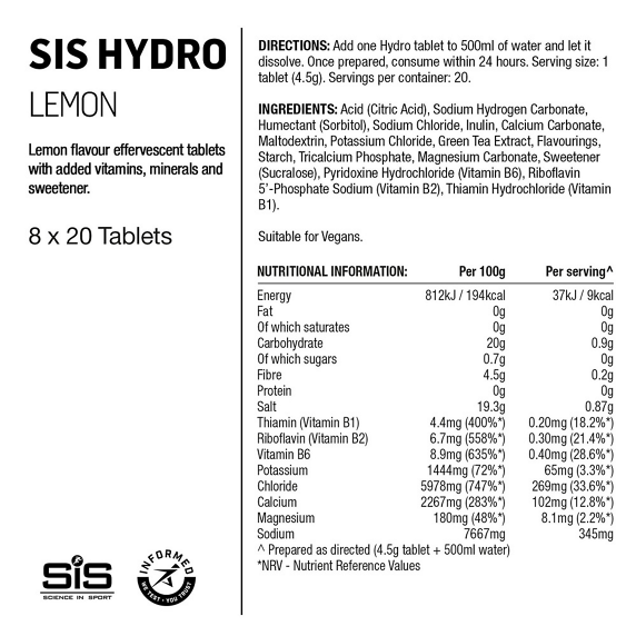 Tabletki nawadniające SIS GO HYDRO Cytryna, 20x4,2g Hydro_Lemon_8_03.jpg.thumb.572.572