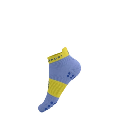 Skarpety COMPRESSPORT ProRacing Socks V4 RUN LOW Jacaranda/Maize