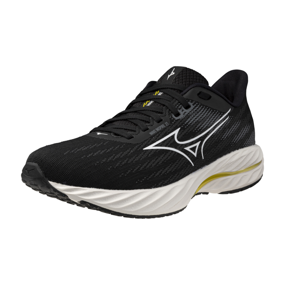Buty do biegania damskie Mizuno WAVE INSPIRE 21 Black/White/Vibrant Yellow