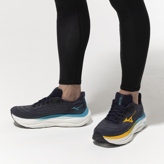 Buty do biegania Mizuno Wave SKY 9 Baritone Blue/Citrus/Capri Bre