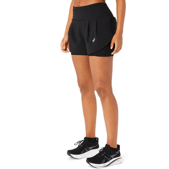 Spodenki damskie Asics ROAD 2-N-1 3.5IN SHORT Performance Black
