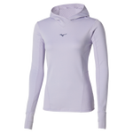 Damska ocieplana bluza do biegania MIZUNO Active Warmalite Hooded Long Sleeve Top Icelandic Blue