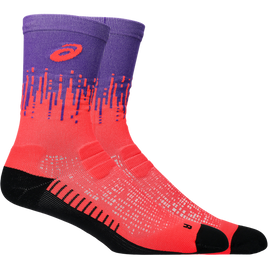 Skarpety do biegania Asics PERFORMANCE RUN SOCK CREW TOKYO Flash Red/Edo Purple