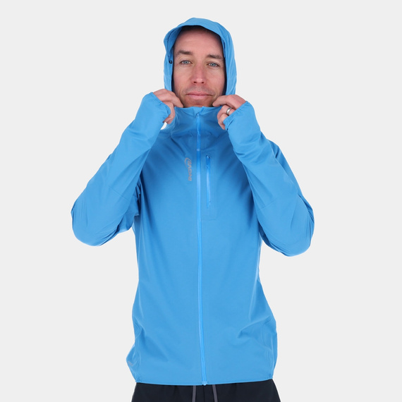 Kurtka do biegania wodoodporna INOV8 Stormshell Blue