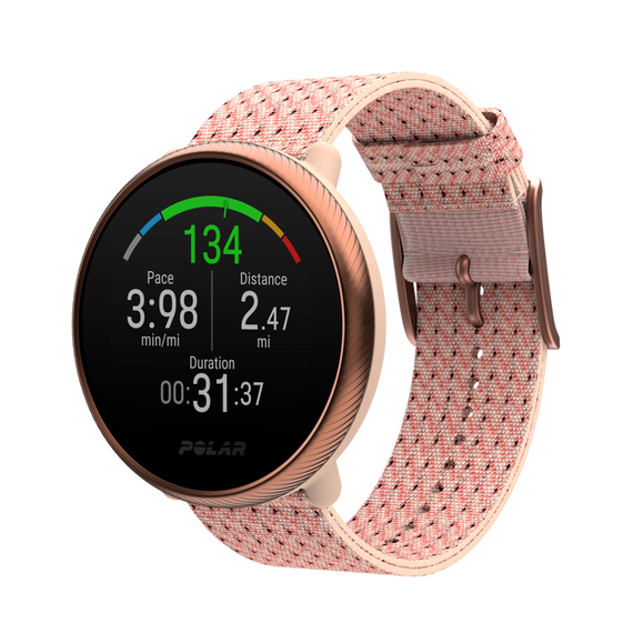 Zegarek treningowy z GPS POLAR IGNITE 2 różowo-złoty S
