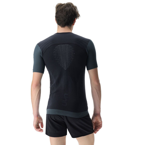 Koszulka UYN MAN RUNNING PB42 OW SHIRT SH_SL Black Beauty/Iron Gate