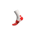 Skarpety Compressport PRO MARATHON SOCKS FLUO RED/WHITE