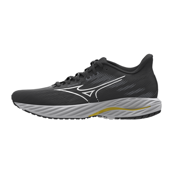 Buty do biegania damskie Mizuno WAVE INSPIRE 21 Black/White/Vibrant Yellow
