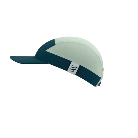 Czapka do biegania COMPRESSPORT 5 PANEL LIGHT CAP Stargazer/Aqua