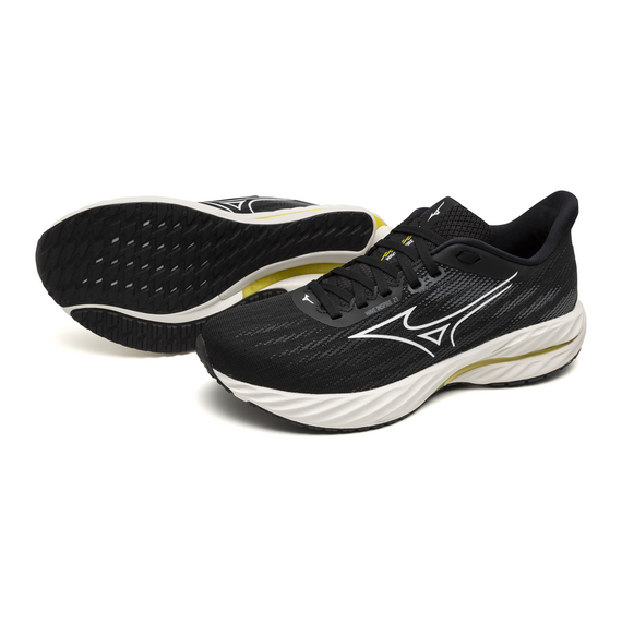 Buty do biegania damskie Mizuno WAVE INSPIRE 21 Black/White/Vibrant Yellow