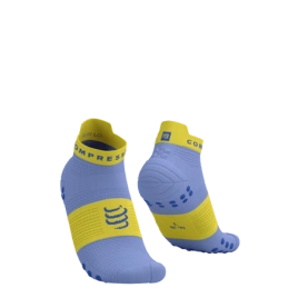 Skarpety COMPRESSPORT ProRacing Socks V4 RUN LOW Jacaranda/Maize