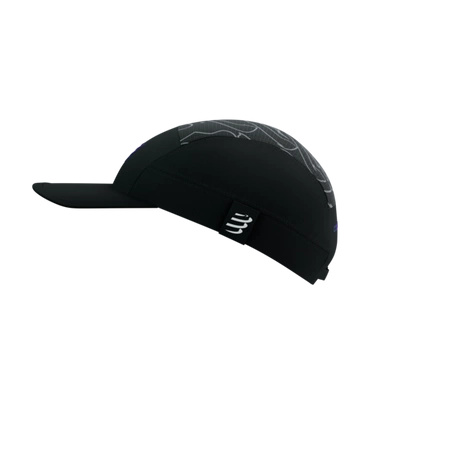 Czapka do biegania COMPRESSPORT 5 PANEL LIGHT CAP AURORA Black/Aurora