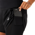 Spodenki damskie Asics ROAD 2-N-1 3.5IN SHORT Performance Black