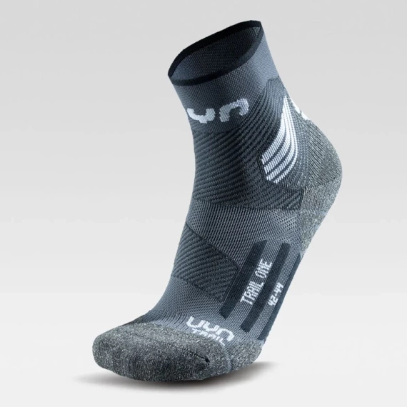 Skarpety UYN MAN RUN TRAIL ONE SOCKS Grey/White