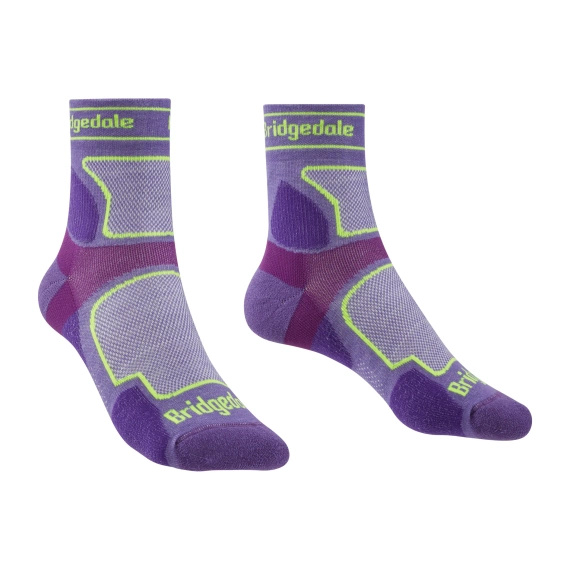 Skarpety damskie Bridgedale Ultralight T2 Coolmax Sport 3/4 Crew Wmn Purple
