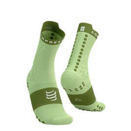 Skarpety COMPRESSPORT ProRacing Socks V4 TRAIL Shadow Lime/Woodbine