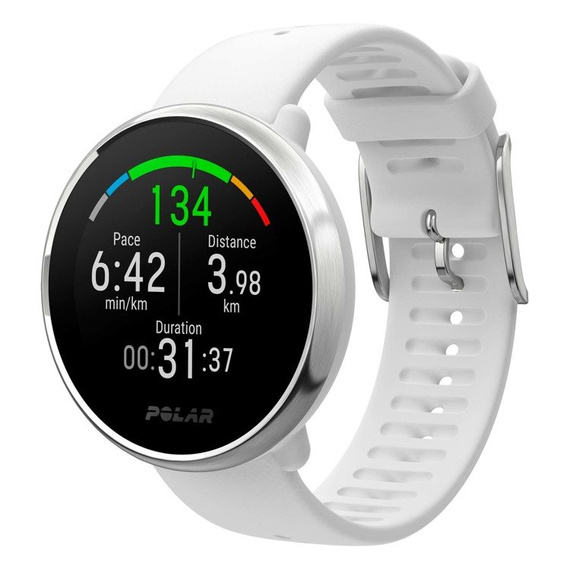 Zegarek fitness z GPS i pomiarem pulsu POLAR IGNITE biały M/L