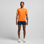 Koszulka męska Saucony Stopwatch Short Sleeve - Pepper Heather