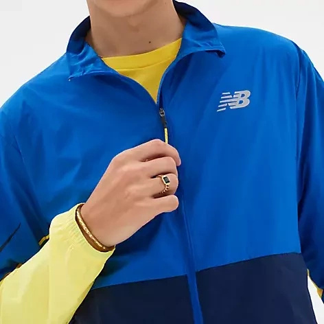 Kurtka do biegania New Balance GRAPHIC IMPACT RUN PACKABLE MJ21265CO