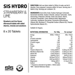 Tabletki nawadniające SIS GO HYDRO Truskawka&Limonka, 20x4,2g