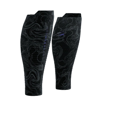 Opaski kompresyjne COMPRESSPORT R2 3.0 AURORA black/aurora