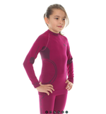 Koszulka termoaktywna dziewczęca Brubeck THERMO LS11450 Fioletowa