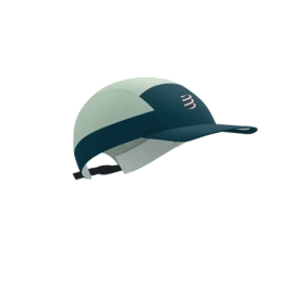 Czapka do biegania COMPRESSPORT 5 PANEL LIGHT CAP Stargazer/Aqua