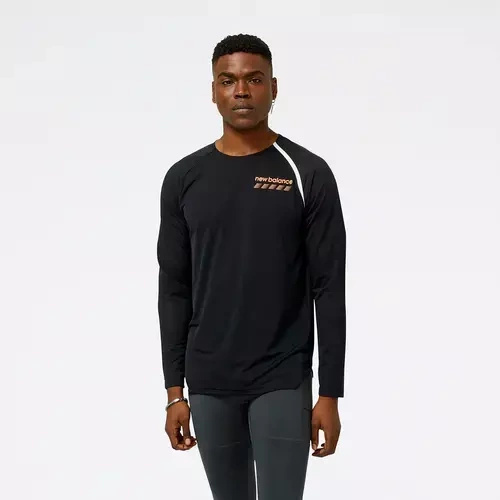 Koszulka do biegania New Balance TOP ACCELERATE PACER LONG SLEEVE - MT31242BK