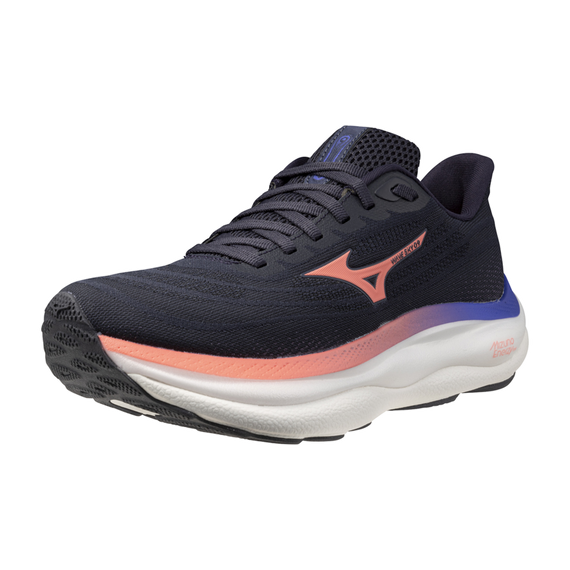 Buty do biegania damskie Mizuno WAVE SKY 9 Odyssey Gray/Striking Coral/Ir