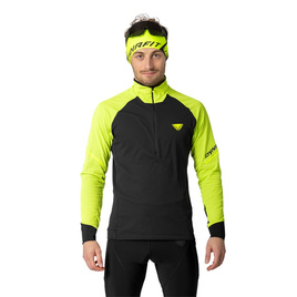 Koszulka/bluza do biegania DYNAFIT Alpine Longsleeve 1/2 Zip Tee M Ultra Yellow