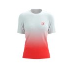 Koszulka damska Compressport PERFORMANCE SS T-SHIRT Fluo Red/White