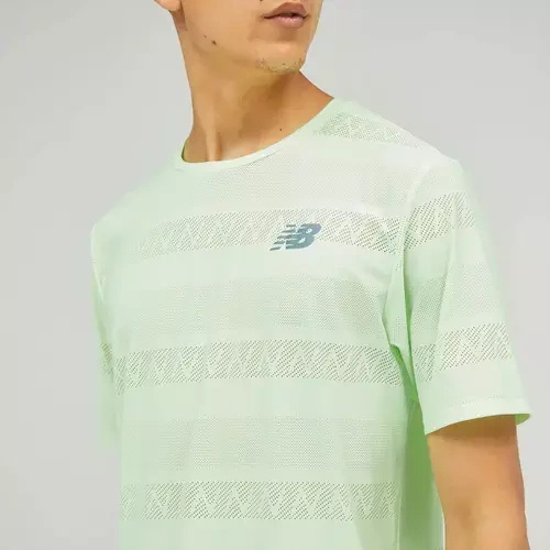 Koszulka do biegania New Balance Q Speed Jacquard Short Sleeve MT13277VSG