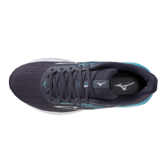 Buty do biegania Mizuno WAVE INSPIRE 21 Odyssey Gray/White/Capri Breeze