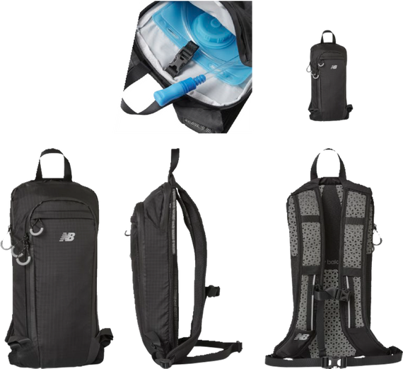 Plecak do biegania New Balance RUNNING 4L BACKPACK HYDRATION LAB23115BK