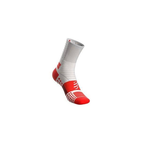 Skarpety Compressport PRO MARATHON SOCKS FLUO RED/WHITE