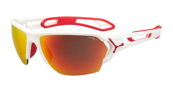 Okulary przeciwsłoneczne CEBE S'TRACK LARGE MATT WHITE RED cat.3 + cat.0