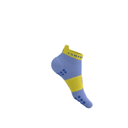 Skarpety COMPRESSPORT ProRacing Socks V4 RUN LOW Jacaranda/Maize