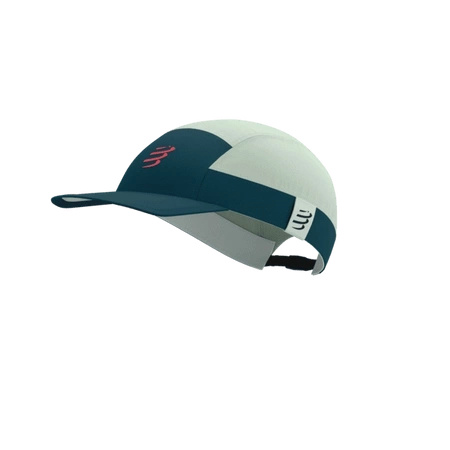 Czapka do biegania COMPRESSPORT 5 PANEL LIGHT CAP Stargazer/Aqua