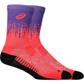 Skarpety do biegania Asics PERFORMANCE RUN SOCK CREW TOKYO Flash Red/Edo Purple