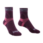 Skarpety damskie Bridgedale Trail Run Ultra Light T2 Merino Sport 3/4 Crew Damson