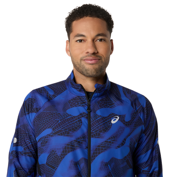 Kurtka do biegania Asics ROAD LITE-SHOW PACKABLE JACKET Performance Black/Dark Cobalt