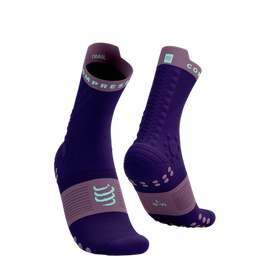 Skarpety COMPRESSPORT ProRacing Socks V4 TRAIL Purple/Grape