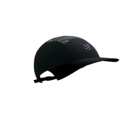 Czapka do biegania COMPRESSPORT 5 PANEL LIGHT CAP AURORA Black/Aurora