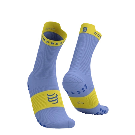 Skarpety COMPRESSPORT ProRacing Socks V4 Run High Jacaranda/Maize