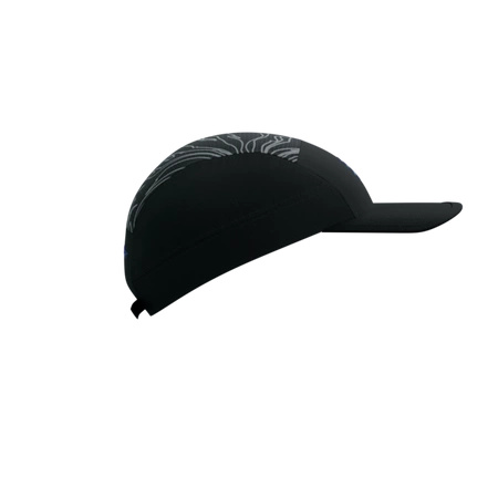 Czapka do biegania COMPRESSPORT 5 PANEL LIGHT CAP AURORA Black/Aurora