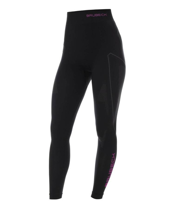 Damskie getry termoaktywne Brubeck THERMO LE11870A Black/Pink