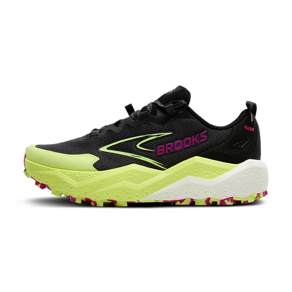Buty do biegania trailowe damskie Brooks CALDERA 8 Grey/Black/Lime
