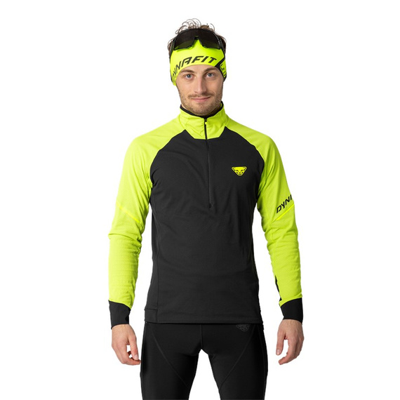 Koszulka/bluza do biegania DYNAFIT Alpine Longsleeve 1/2 Zip Tee M Ultra Yellow